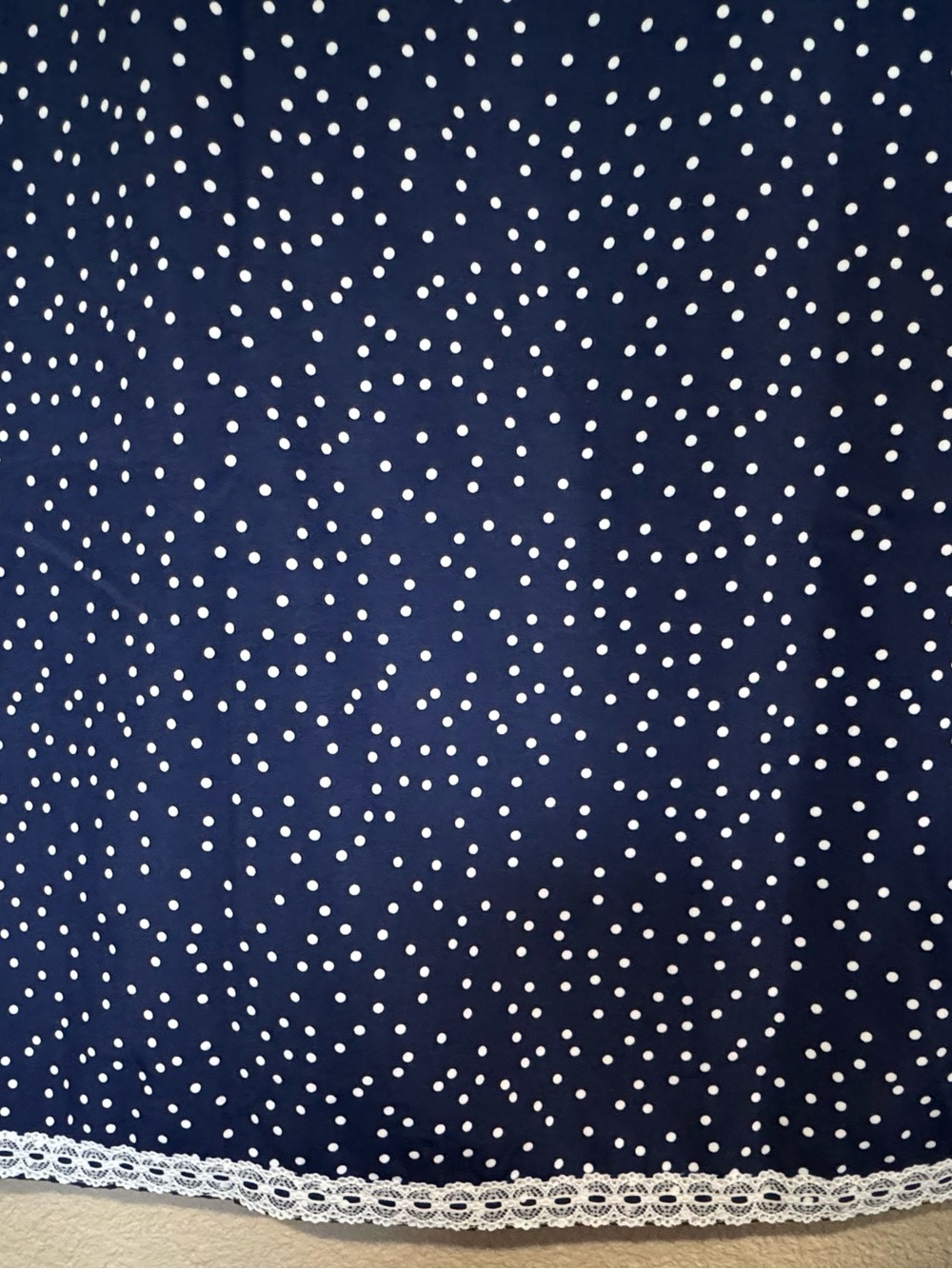 RIHOAS Women’s Navy Polka Dot Midi Dress - Cottagecore Retro Charm - Picture 5 of 10